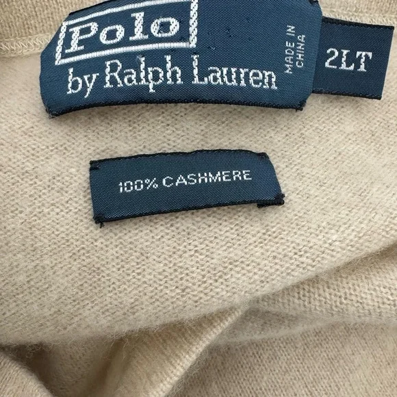 Polo by Ralph Lauren 100% Cashmere Sweater (Size 2LT)